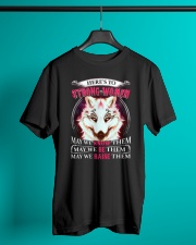 Strong Woman Wolf Classic T-Shirt lifestyle-mens-crewneck-front-3