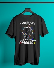 Autism Bear Her Voice My Heart Classic T-Shirt lifestyle-mens-crewneck-front-3