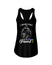 Autism Bear Her Voice My Heart Ladies Flowy Tank thumbnail