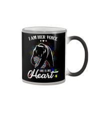 Autism Bear Her Voice My Heart Color Changing Mug thumbnail
