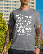 I'm A Sassy Talkin' Flip-Flop Wearin' Turtle Classic T-Shirt lifestyle-mens-crewneck-front-8