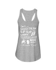 I'm A Sassy Talkin' Flip-Flop Wearin' Turtle Ladies Flowy Tank thumbnail