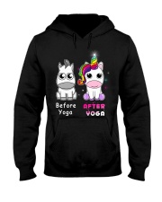 Unicorn Before After Yoga Hooded Sweatshirt thumbnail