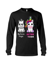 Unicorn Before After Yoga Long Sleeve Tee thumbnail