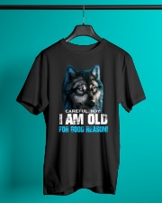 I Am Old For Good Reason Wolf Classic T-Shirt lifestyle-mens-crewneck-front-3