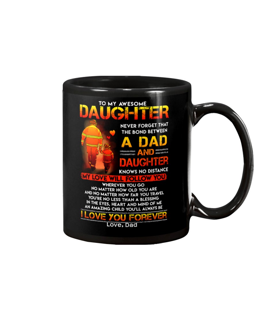 Firefighter The Bond Between Daughter Dad Mug