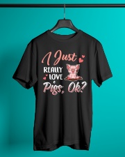 Really Love Pig Classic T-Shirt lifestyle-mens-crewneck-front-3