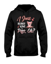 Really Love Pig Hooded Sweatshirt thumbnail