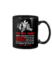 Mechanic to my son mug Mug front