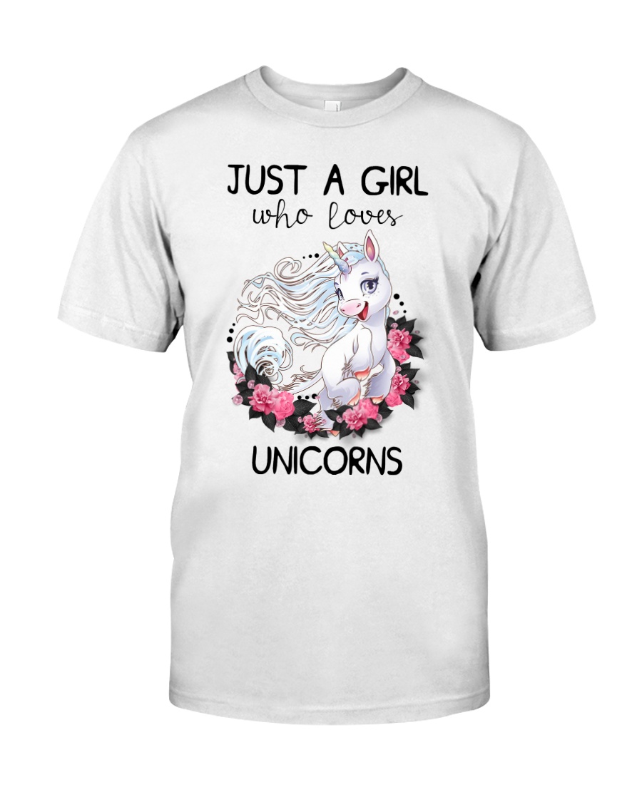 Just A Girl Who Love Unicorns Classic T-Shirt