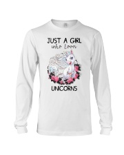 Just A Girl Who Love Unicorns Long Sleeve Tee thumbnail