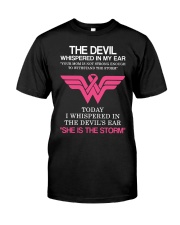 Breast Cancer My Mom Is The Storm Classic T-Shirt front