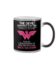 Breast Cancer My Mom Is The Storm Color Changing Mug thumbnail