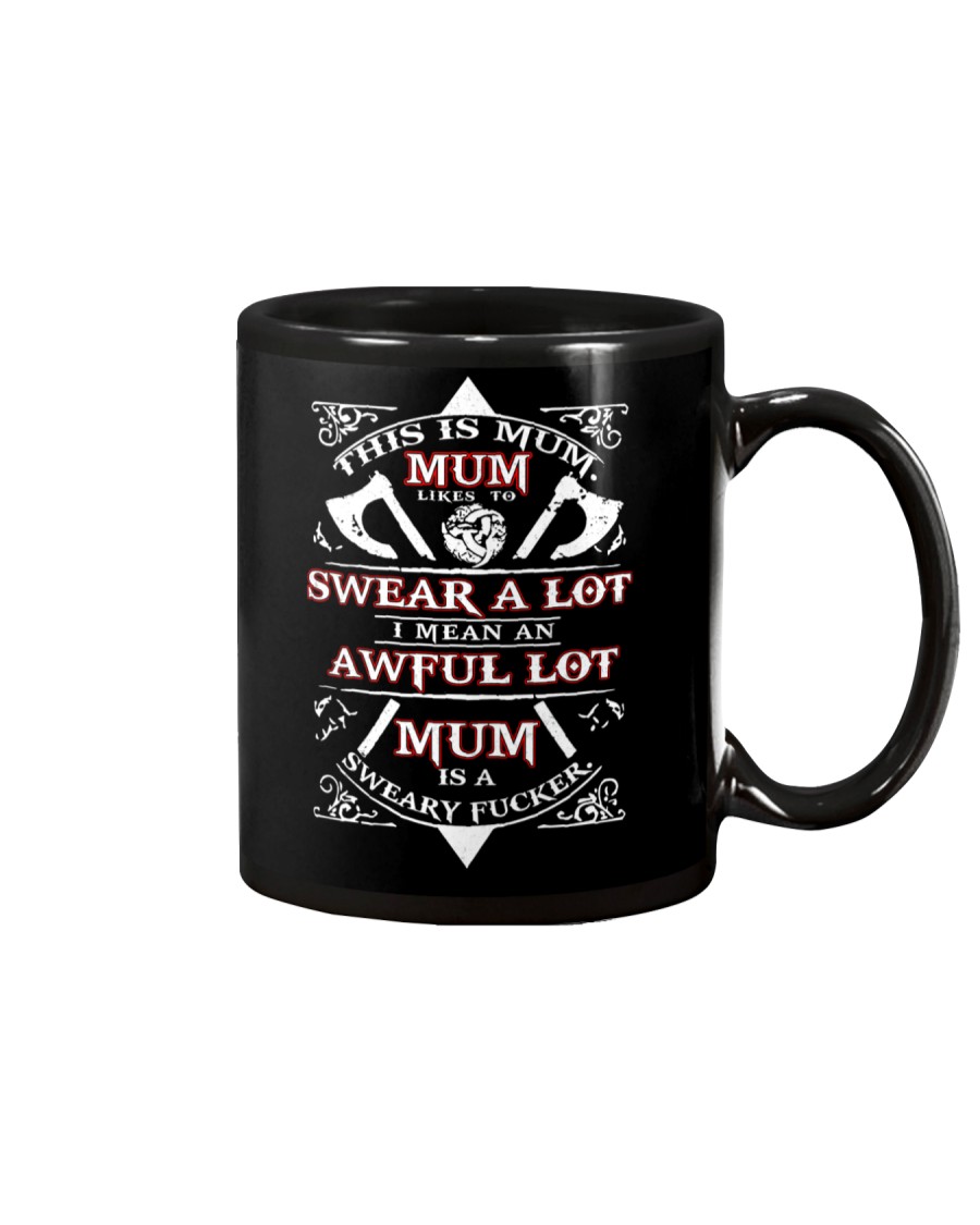 Mum Likes To Swear Viking Mug