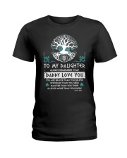 Viking Daddy Loves You Daughter Dad Ladies T-Shirt thumbnail