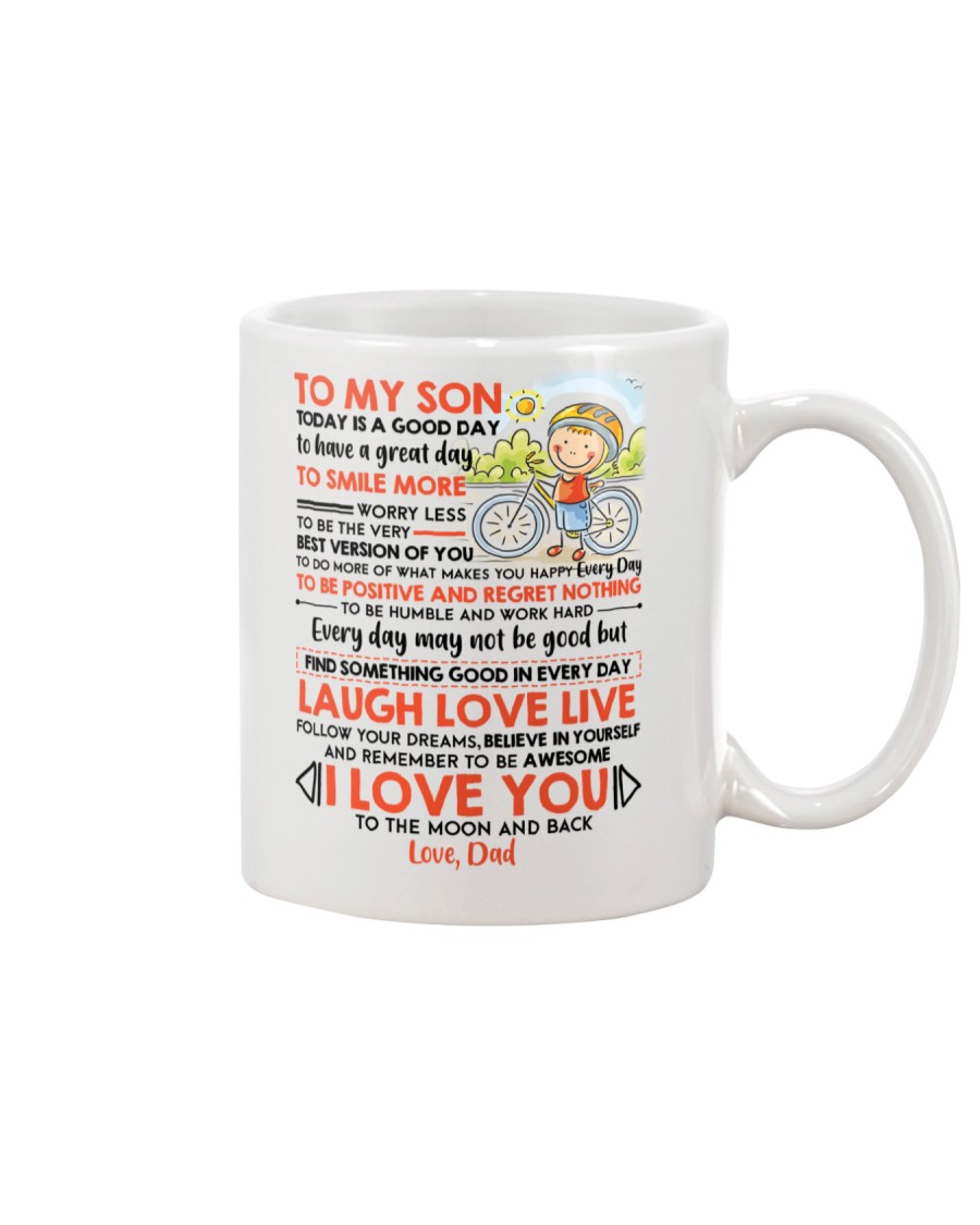 Family Son Dad Today Is A Good Day Mug