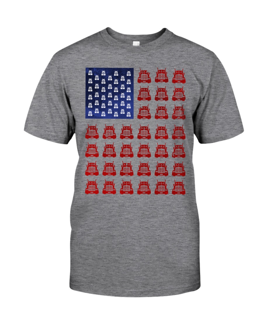 Trucker American flag shirt Classic T-Shirt