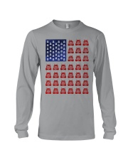 Trucker American flag shirt Long Sleeve Tee thumbnail