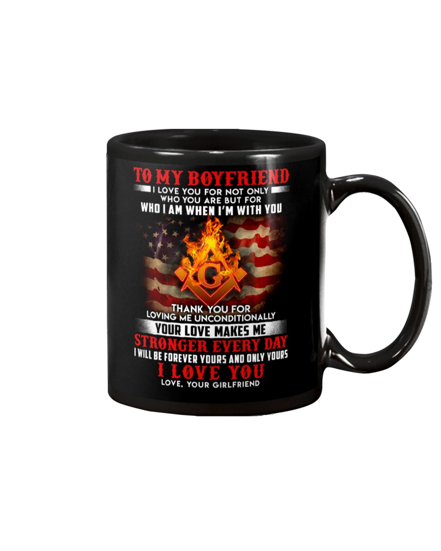 Love Makes Me Stronger Boyfriend Mug