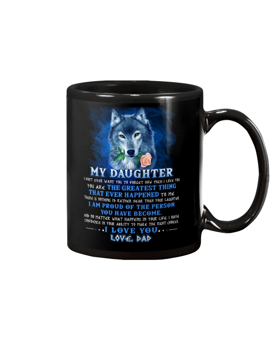 Wolf Dad Daughter Don't Forget I Love You Mug