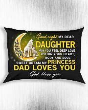 Wolf Sweet Dream My Princess Daughter Rectangular Pillowcase aos-pillow-rectangle-front-lifestyle-4