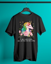 Unicorn Listen Closely Classic T-Shirt lifestyle-mens-crewneck-front-3