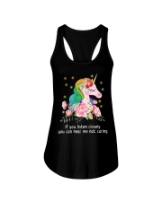 Unicorn Listen Closely Ladies Flowy Tank thumbnail
