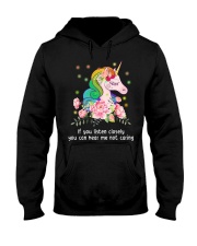 Unicorn Listen Closely Hooded Sweatshirt thumbnail