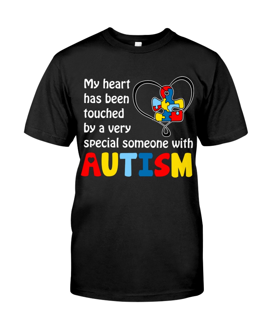 My Heart Touched By autism Classic T-Shirt
