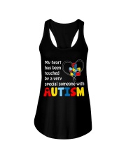 My Heart Touched By autism Ladies Flowy Tank thumbnail