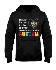 My Heart Touched By autism Hooded Sweatshirt thumbnail