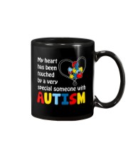 My Heart Touched By autism Mug thumbnail