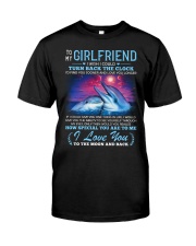Dolphin Girlfriend Clock Ability Moon Classic T-Shirt thumbnail