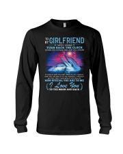 Dolphin Girlfriend Clock Ability Moon Long Sleeve Tee thumbnail