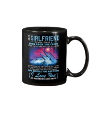 Dolphin Girlfriend Clock Ability Moon Mug front