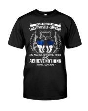 Don't Talk To me Wolf Classic T-Shirt front