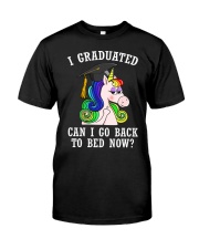 Unicorn I Graduated Classic T-Shirt front