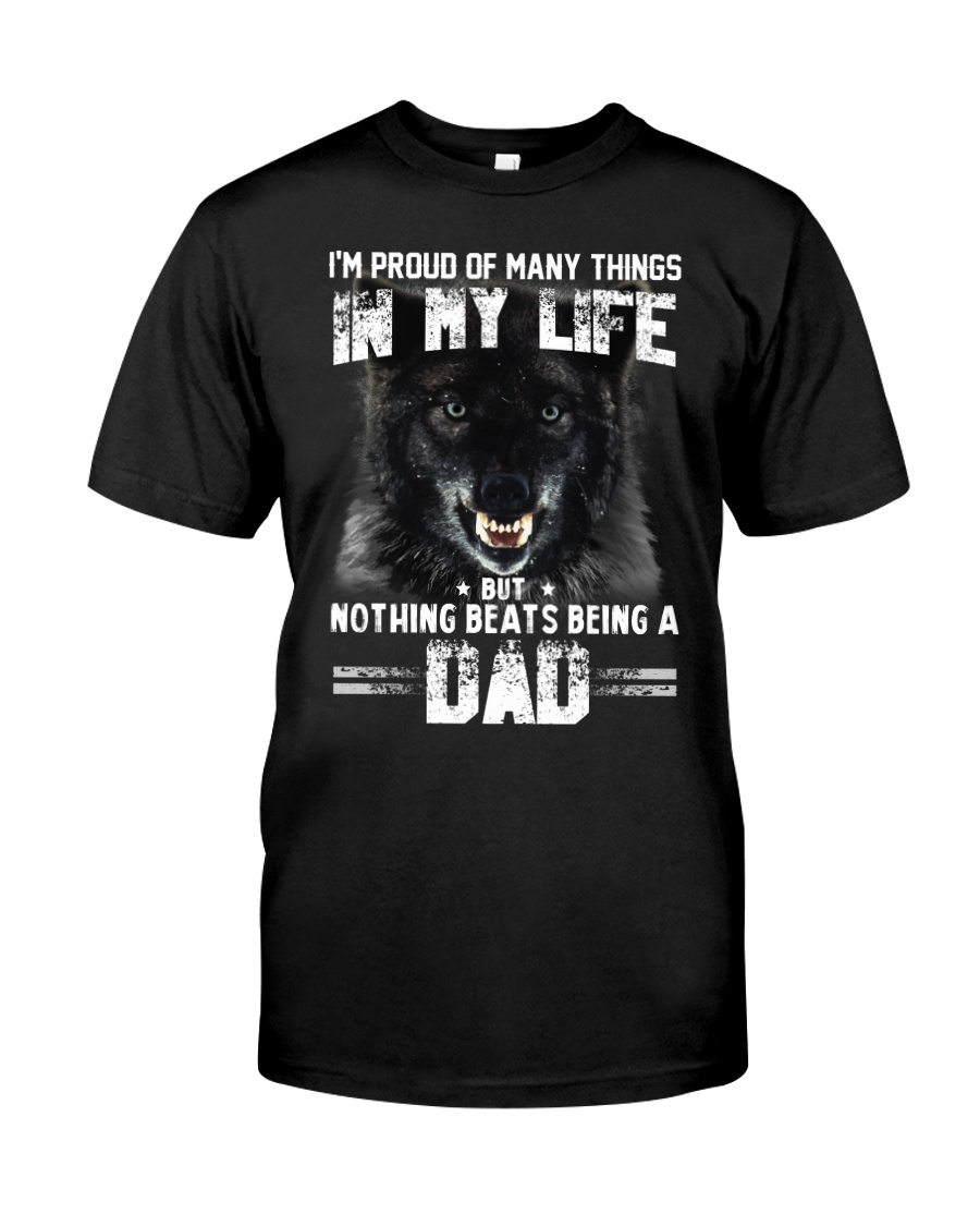 Proud Dad Wolf Classic T-Shirt
