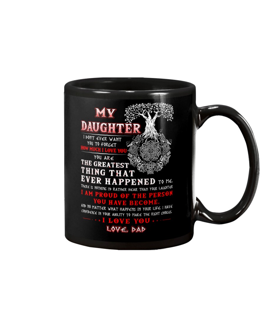 Viking Dad Daughter Don't Forget I Love You Mug