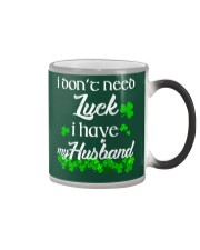 Patrick's day I don't need lucky shirt Color Changing Mug thumbnail