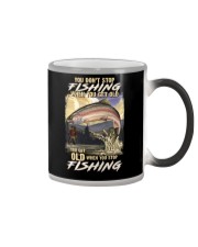 You Get Old When You Stop Fishing Color Changing Mug thumbnail