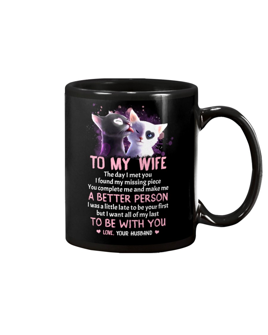 The Day I Met You My Missing Piece Cat Mug