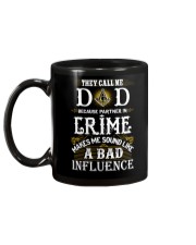 Freemason Dad Partner In Crime Mug back
