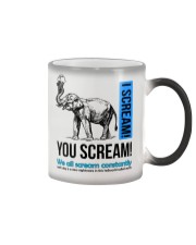 Elephant I scream You scream Color Changing Mug thumbnail