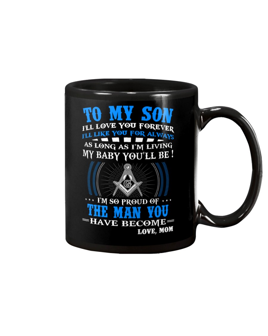 Freemason Son Mom Proud of the man Mug