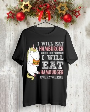 You are in love with hamburger Classic T-Shirt lifestyle-holiday-crewneck-front-2