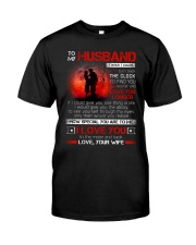 Firefighter Husband Clock Ability Moon Classic T-Shirt thumbnail