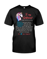 Unicorn Braver Stronger Smarter Girlfriend Mug Classic T-Shirt thumbnail