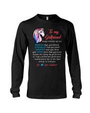 Unicorn Braver Stronger Smarter Girlfriend Mug Long Sleeve Tee thumbnail
