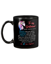 Unicorn Braver Stronger Smarter Girlfriend Mug Mug back